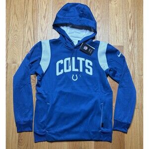 NWT New Indianapolis Colts Nike Men's Sideline Pullover Hoodie Sweatshirt Med